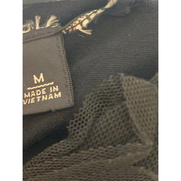 THE GAP WOMEN'S BLACK 3-D FLORAL SLEEVELESS TOP SZ M - Picture 3 of 3